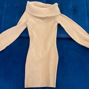 Off the shoulder sweater dress